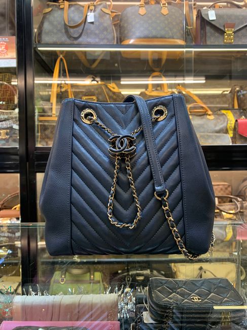Chanel Drawstring Bucket/27589283 二手手袋