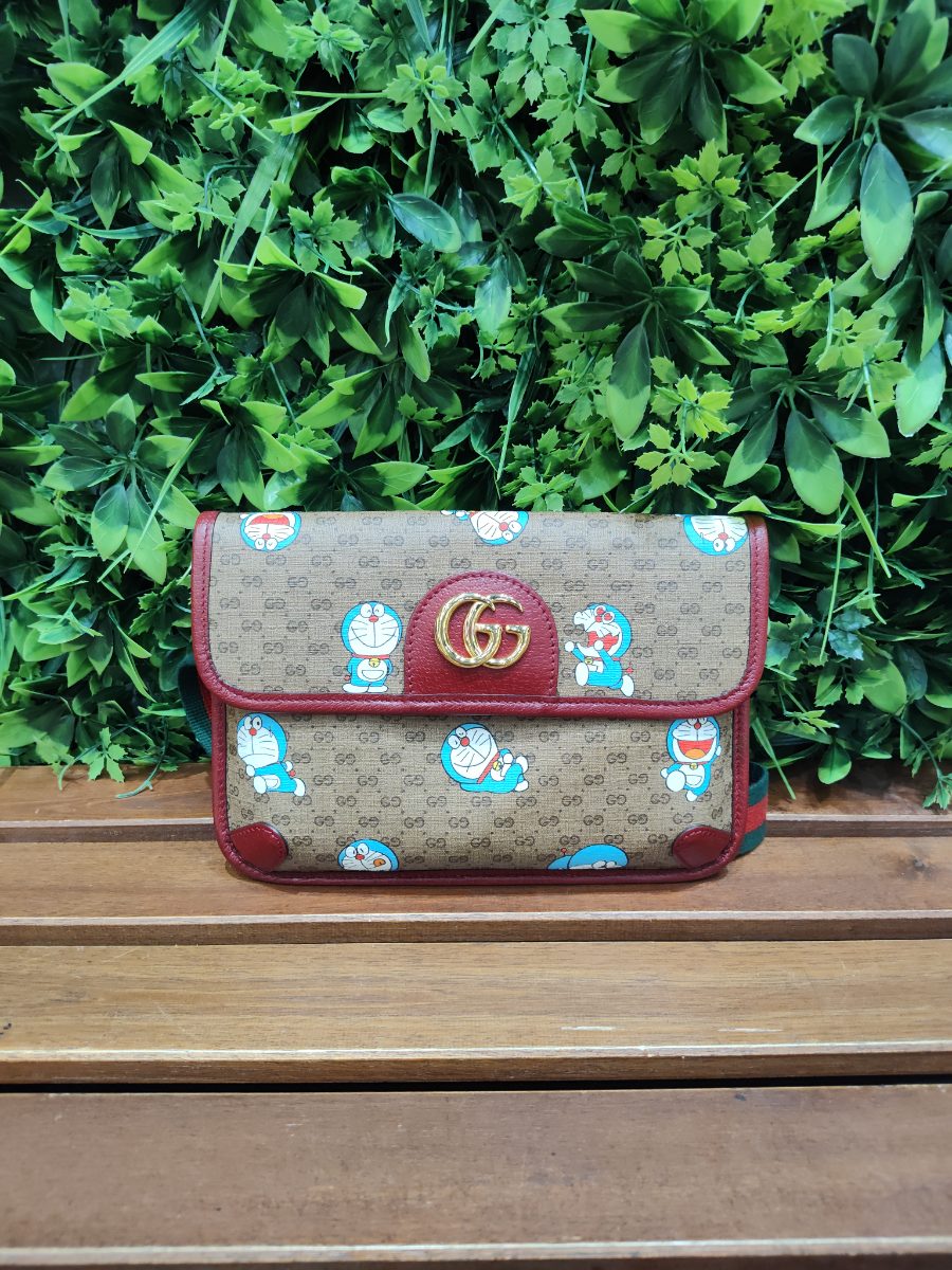 Gucci x Doraemon Waist Bag/525040 二手手袋